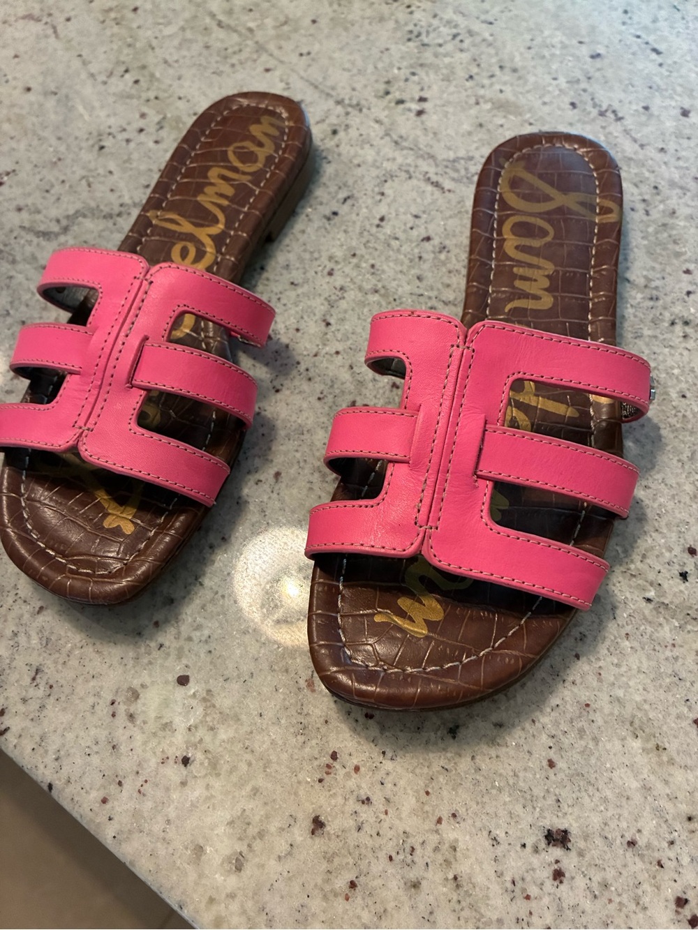 Sam Edelman Pink Slide Sandals